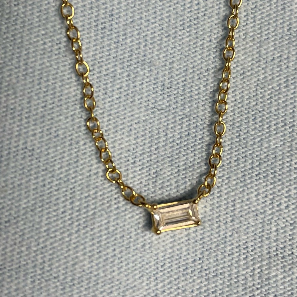 White CZ Necklace